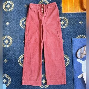 Marine Layer Brick Red Corduroy Pants